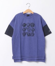 zuppa di zucca(ズッパ ディ ズッカ)/PLANETS杢天竺Tシャツ(140cm)/ブルー