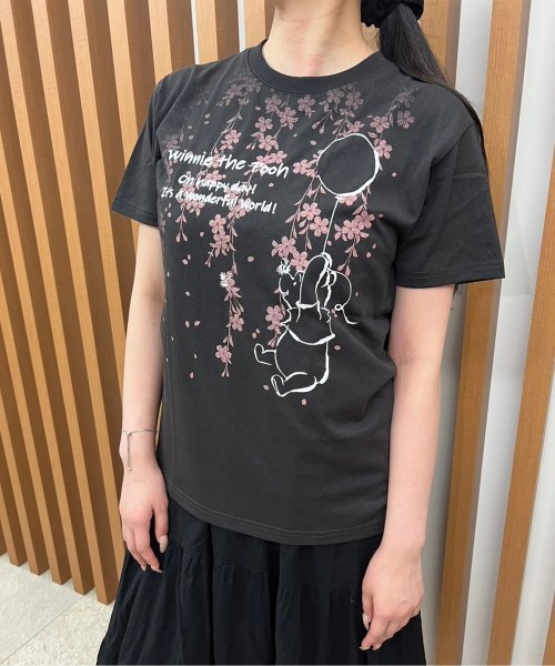 DISNEY(DISNEY)/【DISNEY/ディズニー】天竺半袖BOXTシャツ/スミクロ