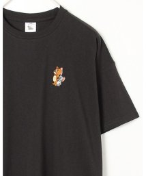 ALWAYS GOOD TIME NEW BASIC STORE(オールウェイグッドタイムニューベーシックストア)/【TOM & JERRY/トムとジェリー】天竺クルーネック半袖ワンポイント刺繍ワイドＴシャツ/スミクロ