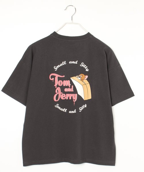 ALWAYS GOOD TIME NEW BASIC STORE(オールウェイグッドタイムニューベーシックストア)/【TOM & JERRY/トムとジェリー】天竺半袖クルーネックＴシャツ/スミクロ