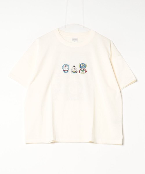 ALWAYS GOOD TIME NEW BASIC STORE(オールウェイグッドタイムニューベーシックストア)/【Doraemon/ドラえもん】天竺半袖ワイドTシャツ/クリーム