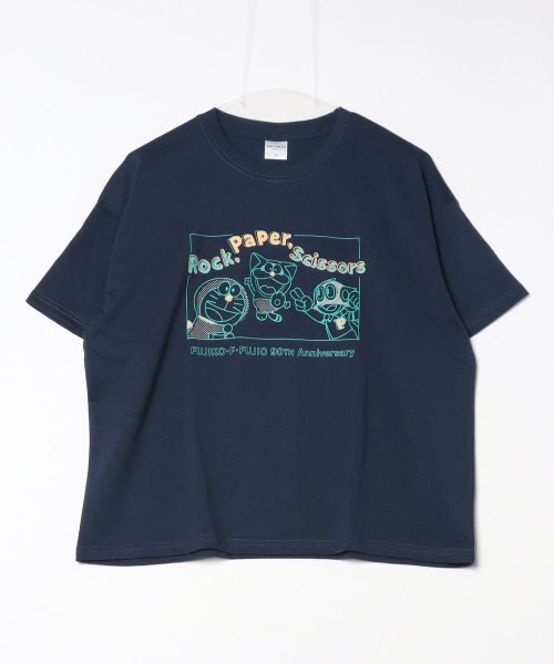 ALWAYS GOOD TIME NEW BASIC STORE(オールウェイグッドタイムニューベーシックストア)/【Doraemon/ドラえもん】天竺半袖ワイドTシャツ/ネイビー