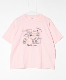 ALWAYS GOOD TIME NEW BASIC STORE(オールウェイグッドタイムニューベーシックストア)/【Doraemon/ドラえもん】天竺半袖クルーネックWIDE型Tシャツ/ピンク