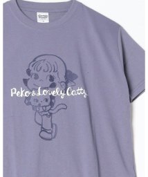 ALWAYS GOOD TIME NEW BASIC STORE(オールウェイグッドタイムニューベーシックストア)/【ペコちゃん/PEKO】天竺プリントクルーネック半袖Ｔシャツ/スモークパープル