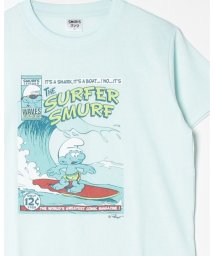 ALWAYS GOOD TIME NEW BASIC STORE(オールウェイグッドタイムニューベーシックストア)/【THE SMURFS/スマーフ】 天竺半袖BOX Tシャツ/44ベージュ系2