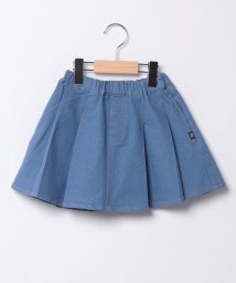 petit main(プティマイン)/【リンク】色落ちしないデニム風スカート/ブルー
