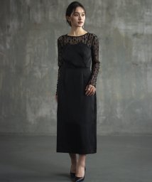 DRESS+(ドレス プラス)/ドレス ワンピース トップス セット 結婚式/ブラック