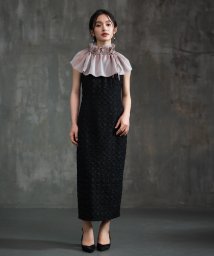 DRESS+(ドレス プラス)/ドッキングワンピース ロングワンピース/ブラック