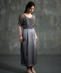 DRESS+/ワンピース ドレス 結婚式 異素材ドッキング/506081258