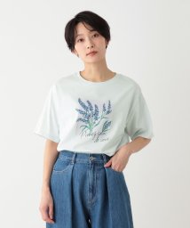 Afternoon Tea LIVING(アフタヌーンティー・リビング)/フラワーTシャツ/ラベンダー/ライトブルー