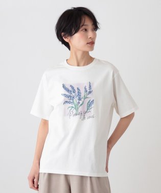 Afternoon Tea LIVING/フラワーTシャツ/ラベンダー/506082302