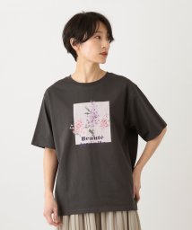 Afternoon Tea LIVING/フラワーTシャツ/ライラック/506082303