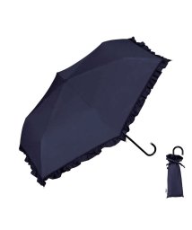 Wpc．(Wpc．)/Wpc. 折りたたみ傘 レディース 晴雨兼用 ダブリュピーシー Wpc 傘 ワールドパーティー 遮光クラシックフリル mini 801－19017－102/ネイビー