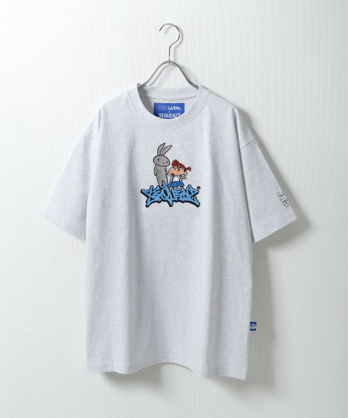 ZIP FIVE(ジップファイブ)/ネネちゃん刺繍Tシャツ/アイボリー