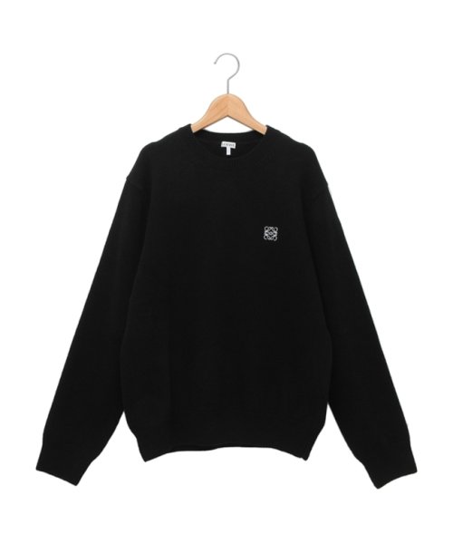 ロエベ ニット セーター アナグラム ブラック メンズ LOEWE H526Y14KH1 1100 LOEWE ロエベ ニット セーター アナグラム ブラック メンズ H526Y14KH1 約66