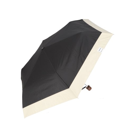 BACKYARD FAMILY(バックヤードファミリー)/ブラックコーティング 晴雨兼用 無地切継ぎ 50cm 折りたたみ傘/ブラック