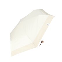 BACKYARD FAMILY(バックヤードファミリー)/ブラックコーティング 晴雨兼用 無地切継ぎ 50cm 折りたたみ傘/オフホワイト