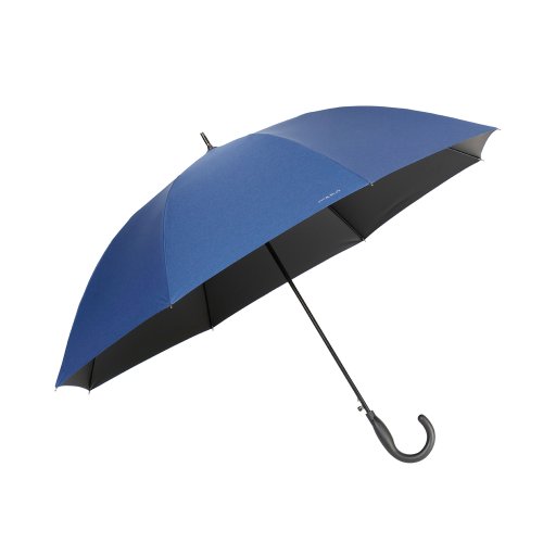 BACKYARD FAMILY(バックヤードファミリー)/mabu マブ ダンガリー ジャンプ傘 遮光率100％ 晴雨兼用/インディゴ