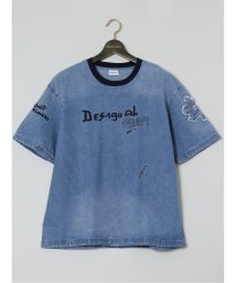 GRAND-BACK/【大きいサイズ】デシグアル/Desigual デニム 半袖Tシャツ/506083363