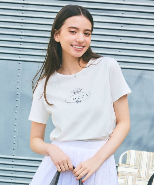 TOCCA(TOCCA)/【洗える！】TOCCA LOGO TEE Tシャツ/ホワイト系