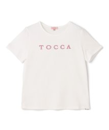 TOCCA(TOCCA)/【洗える！】TOCCA PATCHWORK LOGO TEE Tシャツ/ホワイト系
