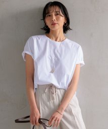 NIJYUSANKU(23区)/【洗える】ALBINIコーコラン シャツテール Tシャツ/ホワイト系