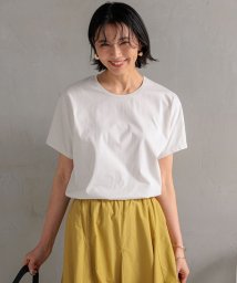 NIJYUSANKU（SMALL SIZE）(23区（小さいサイズ）)/【洗える】ALBINIコーコラン シャツテール Tシャツ/ベージュ系