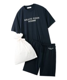 GELATO PIQUE HOMME/【ラッピング済み】【HOMME】レーヨンロゴＴシャツ＆ハーフパンツSET/506083623