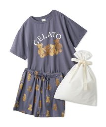 gelato pique(gelato pique)/【ラッピング済み】ベアワンポイントTシャツ＆ショートパンツSET/NVY