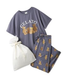 gelato pique(gelato pique)/【ラッピング済み】ベアワンポイントTシャツ＆ロングパンツSET/NVY