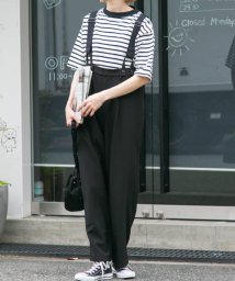 URBAN RESEARCH DOORS(アーバンリサーチドアーズ)/FORK&SPOON　サスペンダーパンツ/BLACK