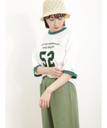 Samansa Mos2(サマンサ　モスモス)/【KELTY×Samansa Mos2】5分袖リンガーTシャツ/グリーン