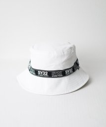 ar/mg(エーアールエムジー)/【73】【13090】【it】【SY32 by SWEET YEARS】TAPE LOGO BUCKET HAT/ホワイト