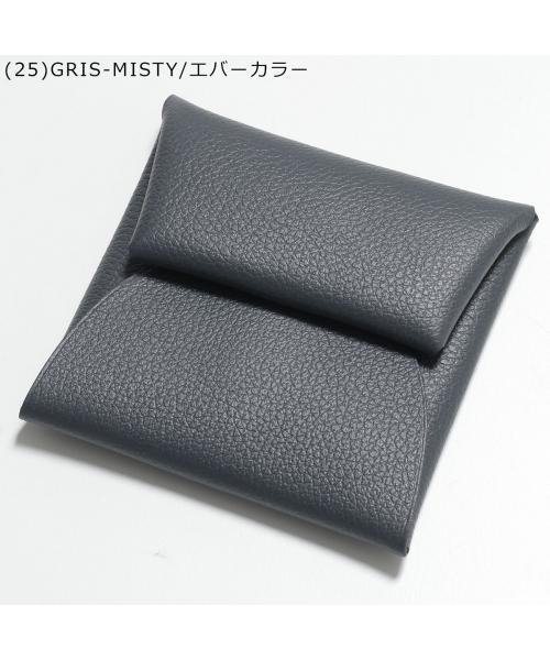 訳あり HERMES エルメス バスティア 打ち負かす レザー コインケース 黒 a