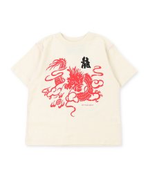 ゴートゥーハリウッド(ゴートゥーハリウッド)/ドラゴン Tシャツ/ホワイト