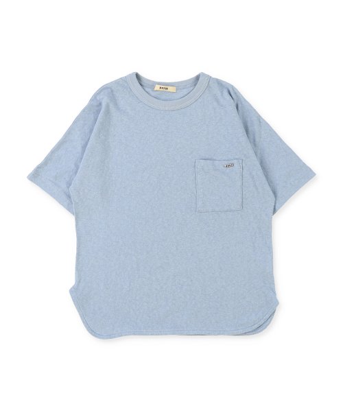 FITH(フィス)/リサイクル天竺ポケットTシャツ/ブルー