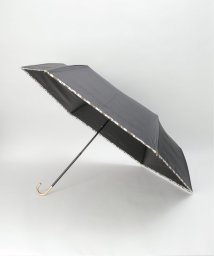 LBC(エルビーシー)/Wpc. 遮光 アニマルパイピング ミニ傘 折りたたみ傘 日傘/ブラック