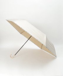 LBC(エルビーシー)/Wpc. 遮光 アニマルパイピング ミニ傘 折りたたみ傘 日傘/ベージュ
