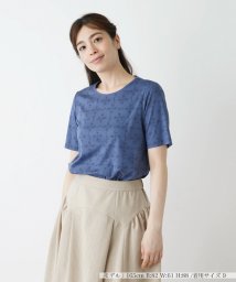 Leilian(レリアン)/Ｔシャツ【ROCHAS Premiere】/ブルー系