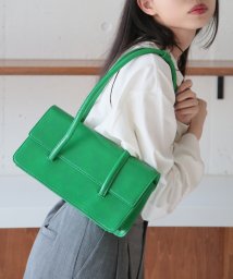 MAISON BREEZE(MAISON BREEZE)/【MAISON BREEZE】スクエアショルダーバッグ ハンドバッグ 鞄 ミニバッグ ワンショルダー KNF070/グリーン