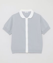 MACKINTOSH PHILOSOPHY(マッキントッシュ フィロソフィー)/【WEB&一部店舗限定】バイカラーニットポロカーディガン/グレー