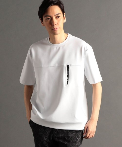 MONSIEUR NICOLE(ムッシュニコル)/カルゼニット 半袖Tシャツ/09ホワイト
