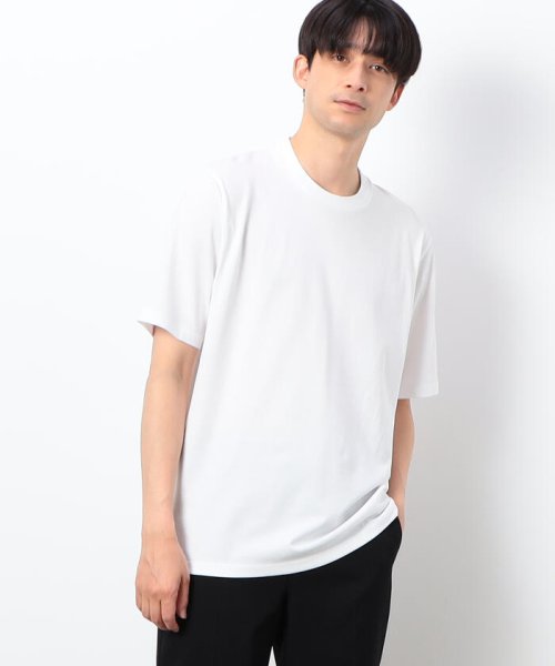 COMME CA ISM MENS(コムサイズム（メンズ）)/【接触冷感機能】Ｆｅｅｌ－Ｃｏｏｌ ジャケットＴシャツ/ホワイト