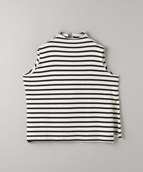 BEAUTY&YOUTH UNITED ARROWS(ビューティーアンドユース　ユナイテッドアローズ)/＜automills＞ボーダー バギー ノースリーブ Tシャツ/WHITE