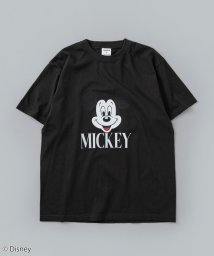 coen(coen)/ROCK STANLE（ロックスタンレー）別注 MICKEY / フェイスプリントTシャツ（WEB限定カラー）/DK.GRAY