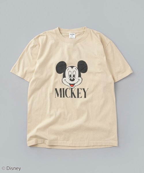 coen(coen)/ROCK STANLE（ロックスタンレー）別注 MICKEY / フェイスプリントTシャツ（WEB限定カラー）/BEIGE