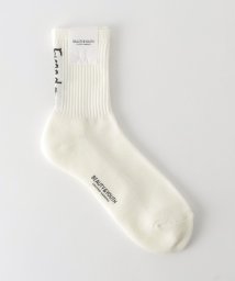 BEAUTY&YOUTH UNITED ARROWS(ビューティーアンドユース　ユナイテッドアローズ)/ロゴ クウォーター ソックス/OFFWHITE