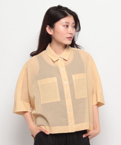 MICA&DEAL(マイカアンドディール)/collared tent shirt/YELLOW