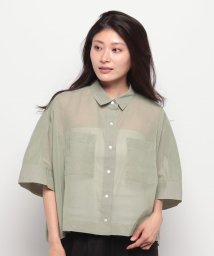 MICA&DEAL(マイカアンドディール)/collared tent shirt/MINT