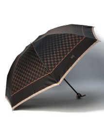 DAKS(ダックス)/モノグラムジャガード 折りたたみ傘/ブラック